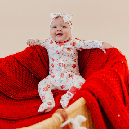 Zip-Up Footie Pajama - Noel