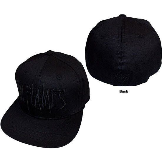 Baseball Hat - In Flames - Black Logo