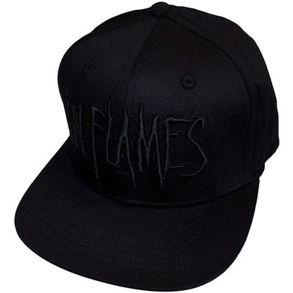 Baseball Hat - In Flames - Black Logo - Front