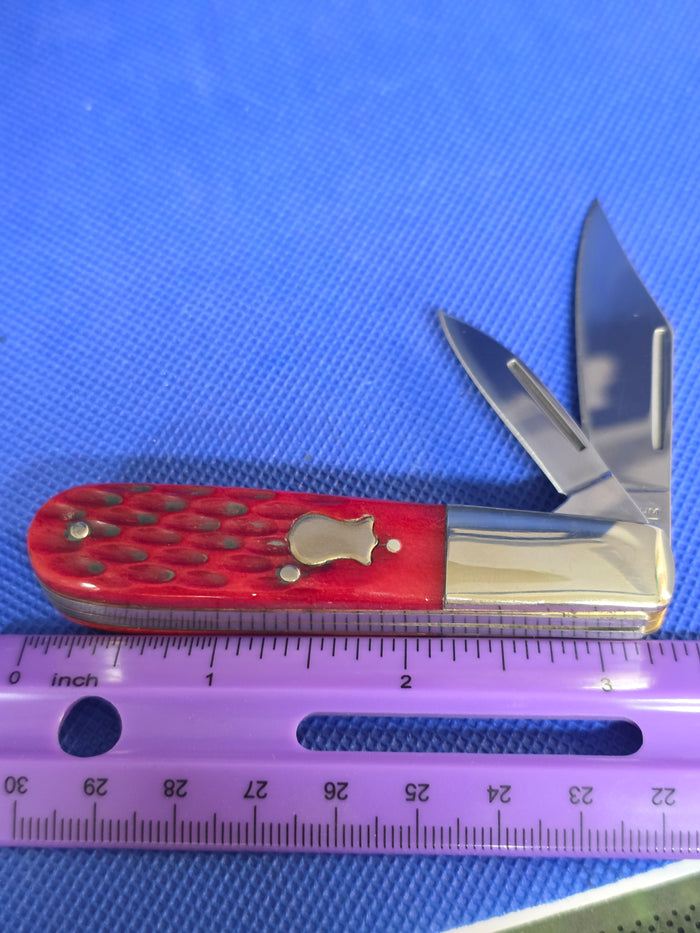 Boker Magnum Red Bone Barlow Knife Rare Discontinued 01SC110