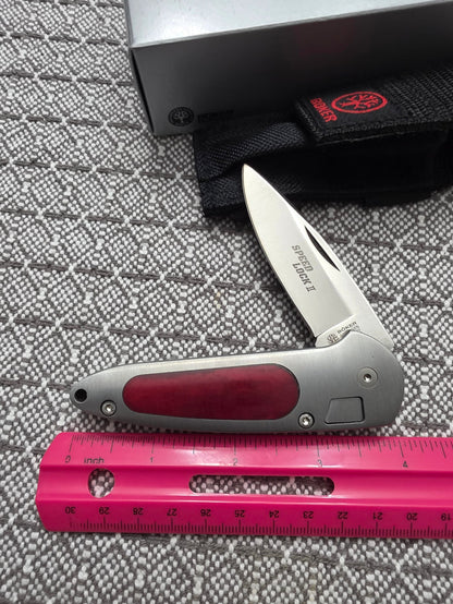 Boker Speed Lock II Treebrand Classic Manual - Red bone 7105