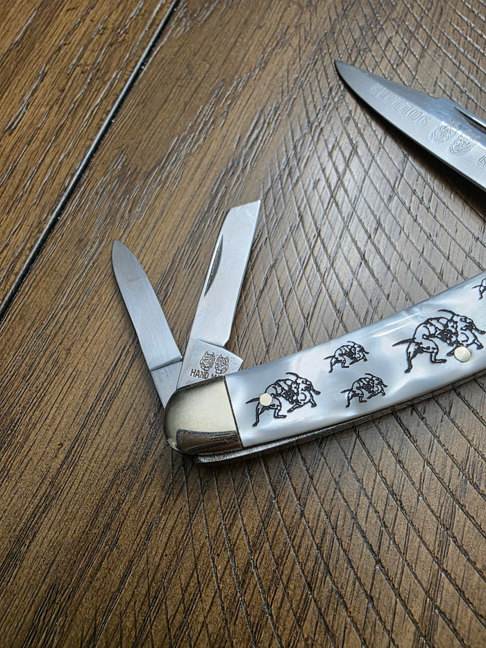 Bulldog Brand Faux Pearl Big Whittler Solingen Made