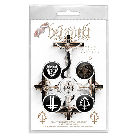 Button Badge Set - Behemoth - Opvs Contra Natvram