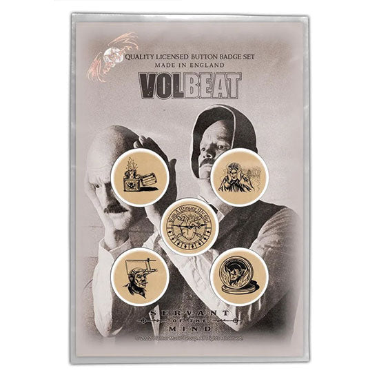 Button Badge Set - Volbeat - Servant of the Mind