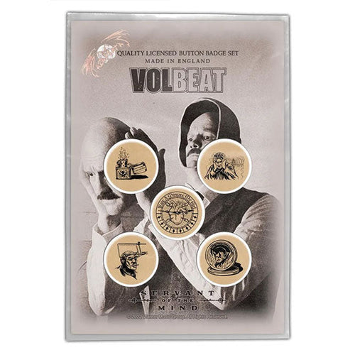 Button Badge Set - Volbeat - Servant of the Mind