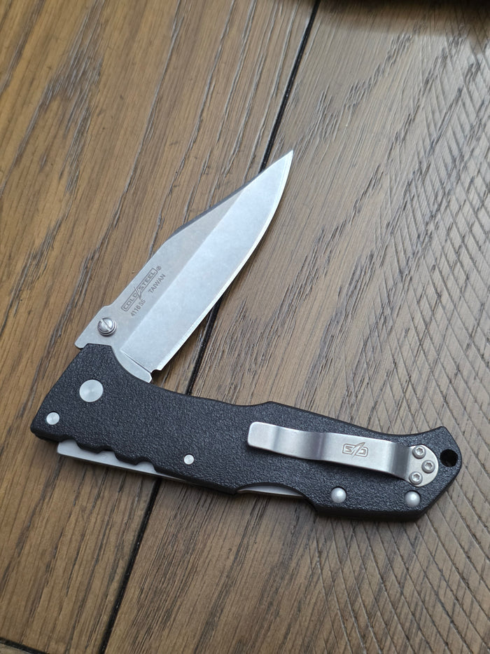 Cold Steel 20NSC Pro-Lite Folding Knife 3.5" Clip Point Blade, Black GRN Handles, Lockback