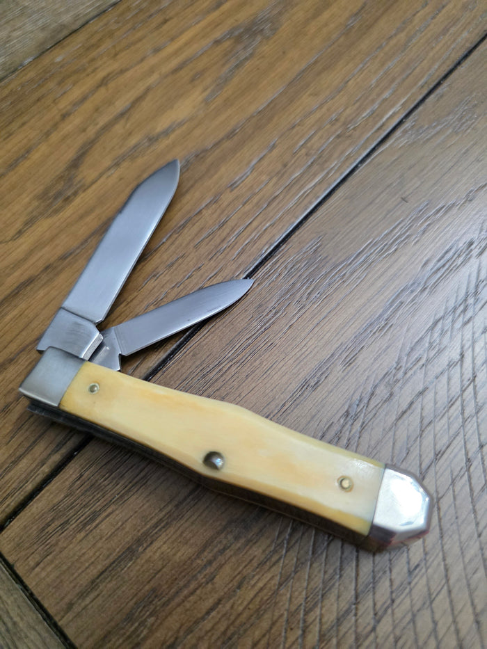 Cripple Creek Swell Center Jack Bone Handle 1 of 25 AECA Knife 1992