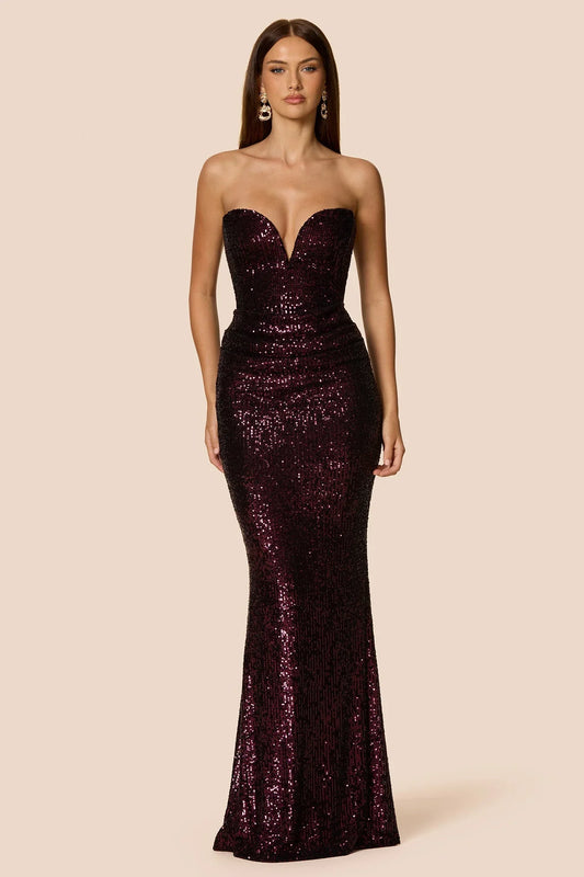 Nookie Dante Maxi Dress - Boysenberry