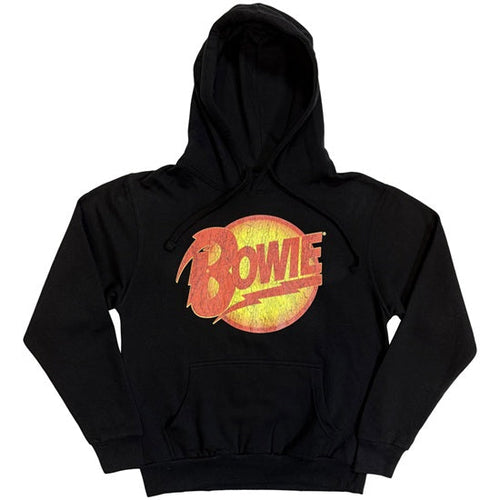 Hoodie - David Bowie - Vintage Diamond Dogs Logo - Pullover