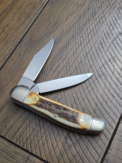 J.A. Henckels Stag Handle Copperhead German Made Unused Condition