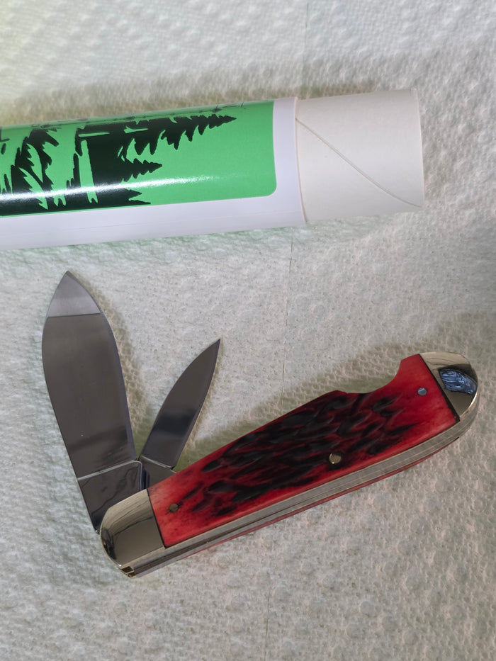 Kilby Tradition - Flop Eared Jack - Red Bone jigged Handle- KT-35RBJ