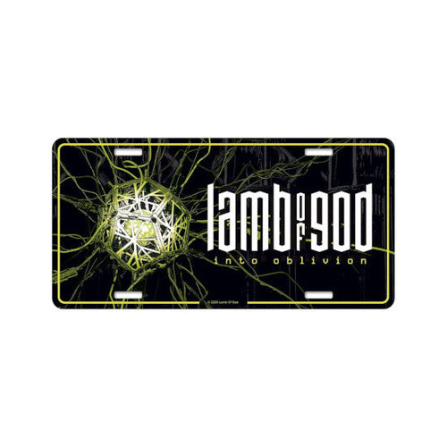License Plate - Lamb of God - Into Oblivion