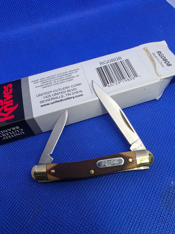 Rigid Small Pen Knife Sawcut Delrin Handles NIB RG0808 by United Cutlery