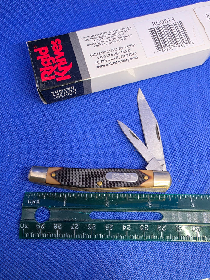 Rigid Texas Jack Brown Sawcut Delrin Handles NIB RG0813