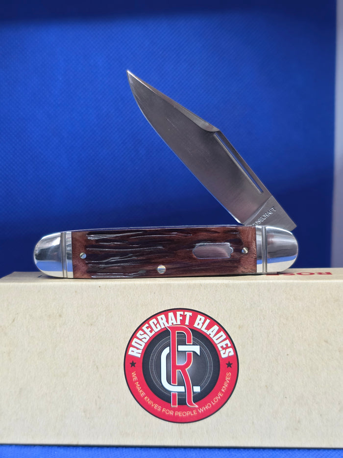 RoseCraft Birchfield Camp Jack Brown Jigged Bone RCT034-BJB