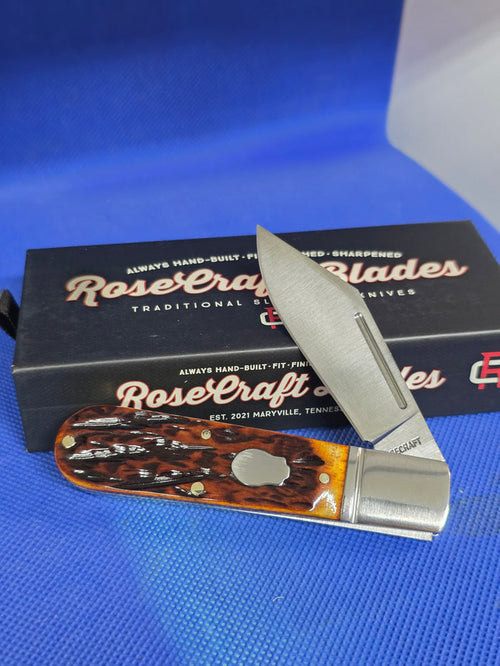 RoseCraft Blades - Loosahatchee Jack -  Brown Bone Dapper Jig - RCT010-DJB