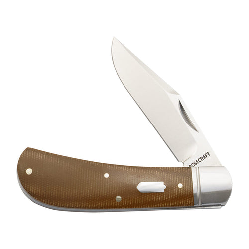 RoseCraft Hatchie River Jack - Brown Micarta RCT033LBM