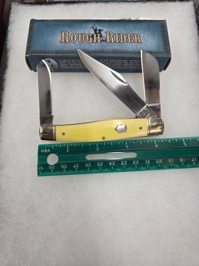 Rough Rider - Yellow Synthetic Large Stockman RR603