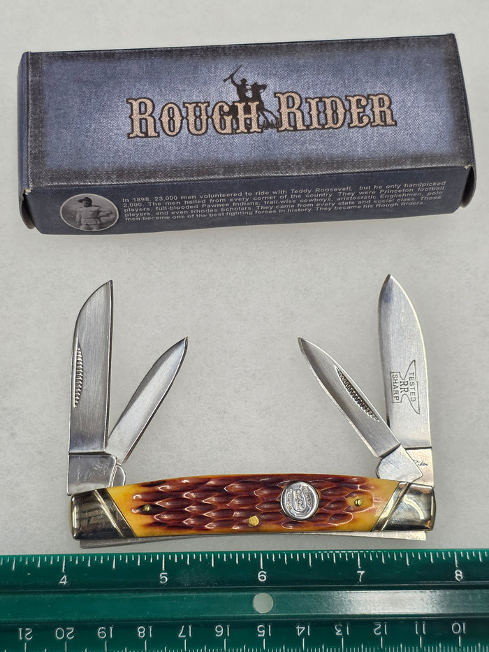 Rough Rider RR371 - Burnt Amber Bone Congress - Horseshoe Shield