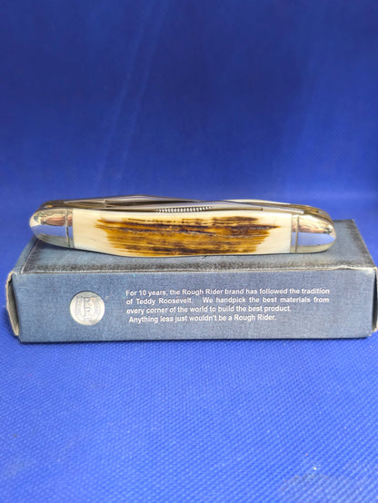 Rough Ryder - Bark Pearl Muskrat Knife - Rare Find