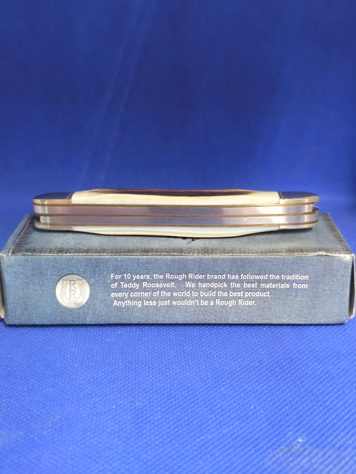 Rough Ryder - Bark Pearl Muskrat Knife - Rare Find
