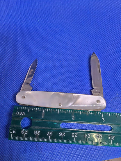 Small Sheffield England Gentleman's Pocket Knife Faux Mother of Pearl Handles