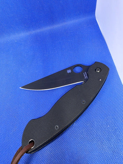 Spyderco Military 2 - Plain Black Linerlock - CPMS30V - Lightly Used