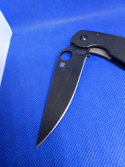 Spyderco Military 2 - Plain Black Linerlock - CPMS30V - Lightly Used
