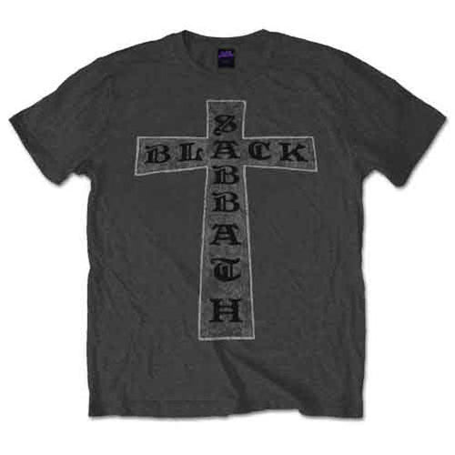 T-Shirt - Black Sabbath - Cross - Charcoal Grey