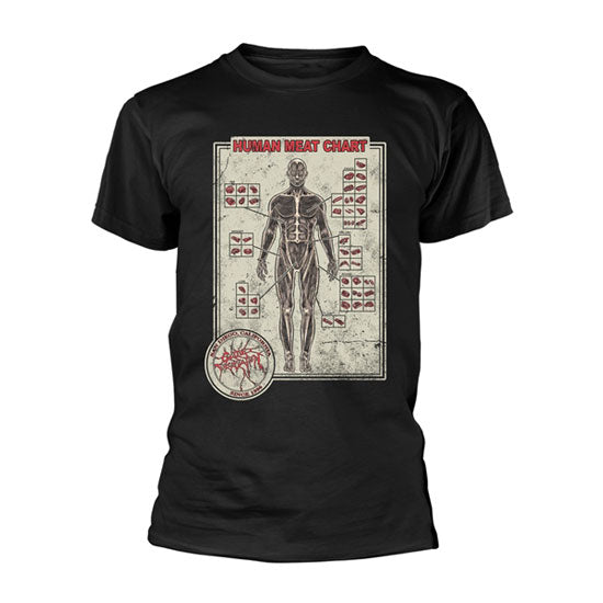 T-Shirt - Cattle Decapitation - Human Meat Chart
