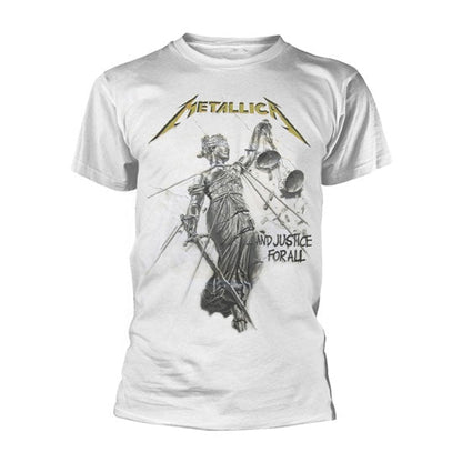 T-Shirt - Metallica - And Justice For All - White - Front