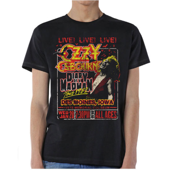 T-Shirt - Ozzy Osbourne - Diary of a Madman - Live Tour '82