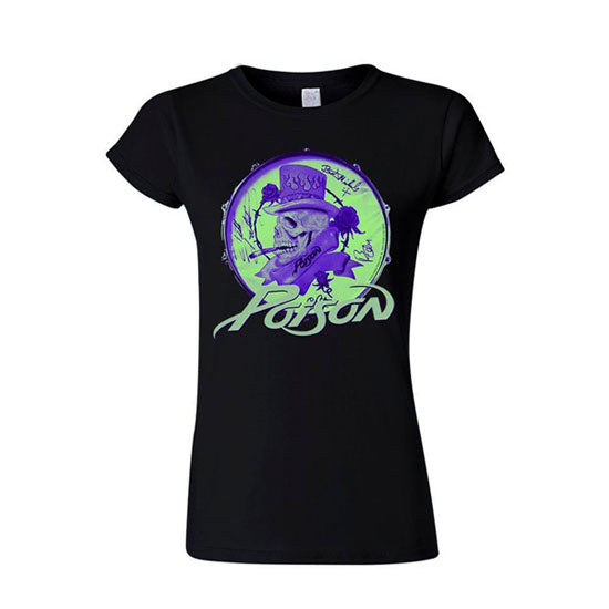T-Shirt - Poison - Smoking Skull - Lady