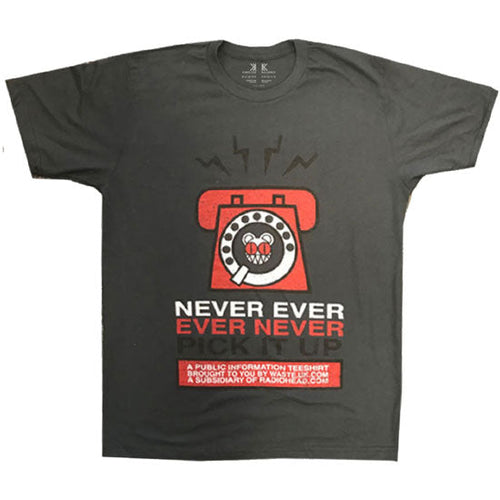 T-Shirt - Radiohead - Never Pick It Up - Grey