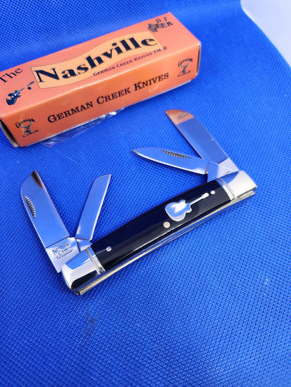 The Nashville - 4 Blade Congress 3.5" - Black Synthetic Handle - EM2567011BK