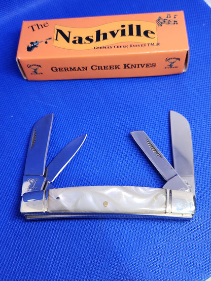 The Nashville - 4 Blade Congress 3.5" - Imitation Pearl Handle - EM2567011068