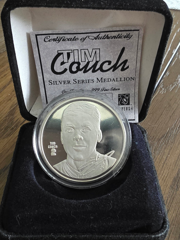Tim Couch Commemorative coin - 1oz silver medallion 1 of 5000