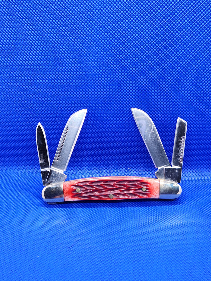 US Classic Congress Red Jig Bone Pocket knife EM2567014RD JIG