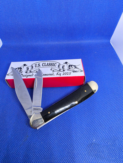 US Classic Copperhead - Smooth Black Synthetic - Engraved Make Jesus First Again 70BK-J1